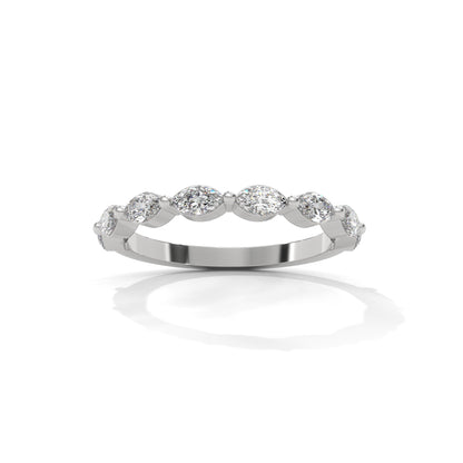 Marquise Half Eternity Band
