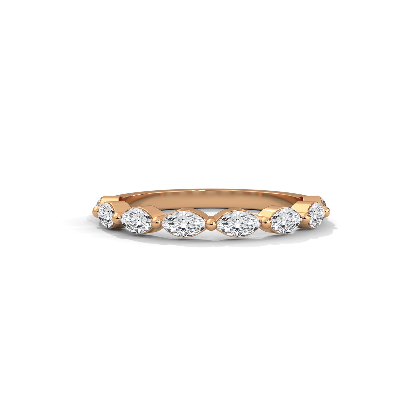 Marquise Half Eternity Band
