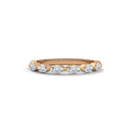 Marquise Half Eternity Band