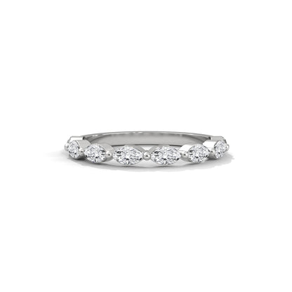 Marquise Half Eternity Band