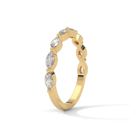 Marquise Half Eternity Band
