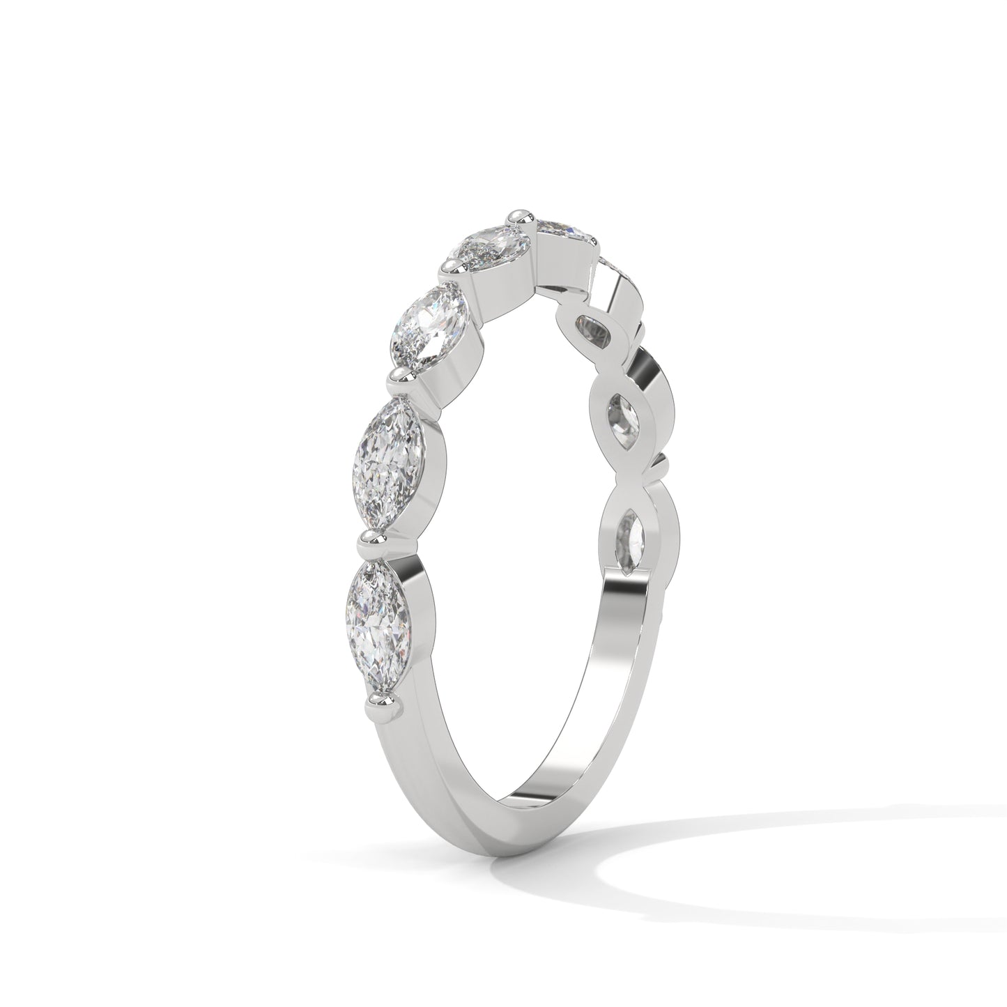 Marquise Half Eternity Band