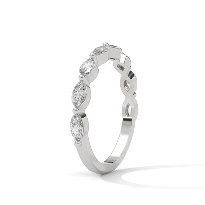 Marquise Half Eternity Band
