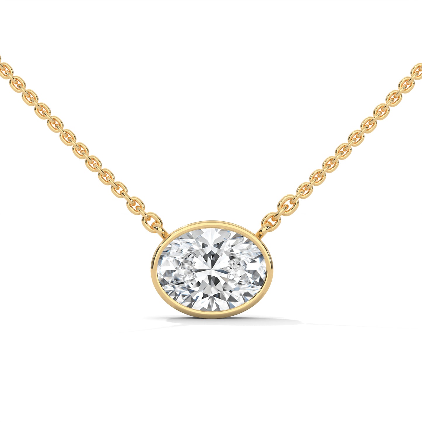 Crestora Oval Pendant With Chain