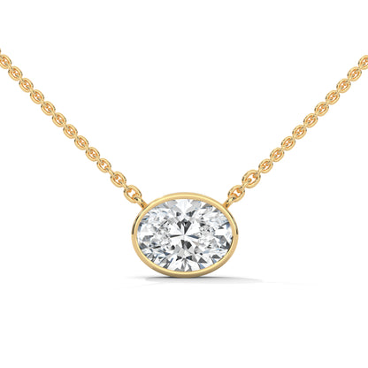 Crestora Oval Pendant With Chain