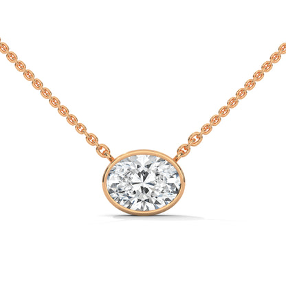Crestora Oval Pendant With Chain