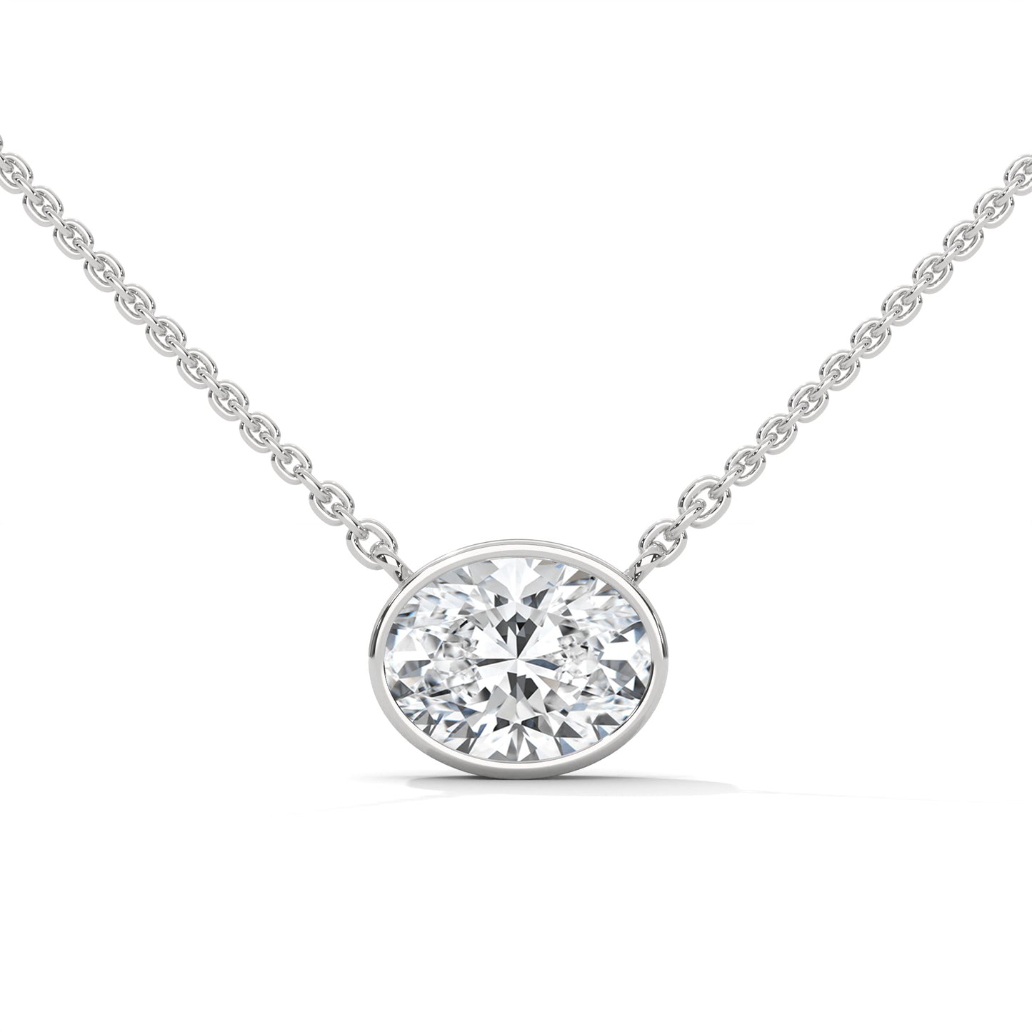 Crestora Oval Pendant With Chain