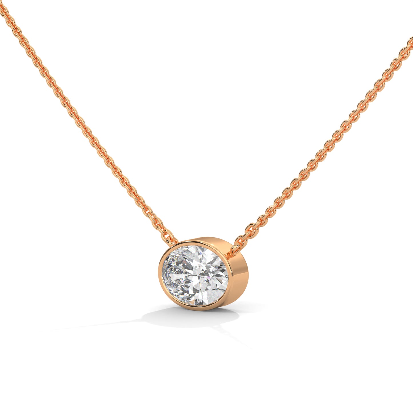 Crestora Oval Pendant With Chain