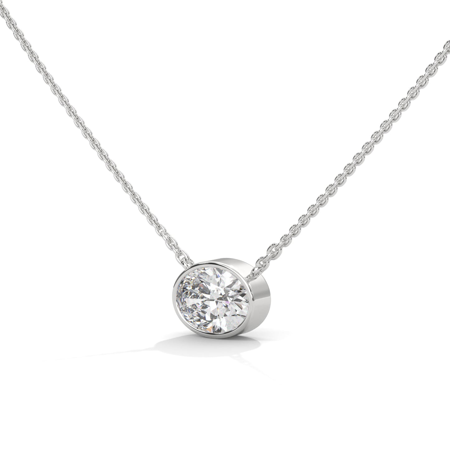 Crestora Oval Pendant With Chain