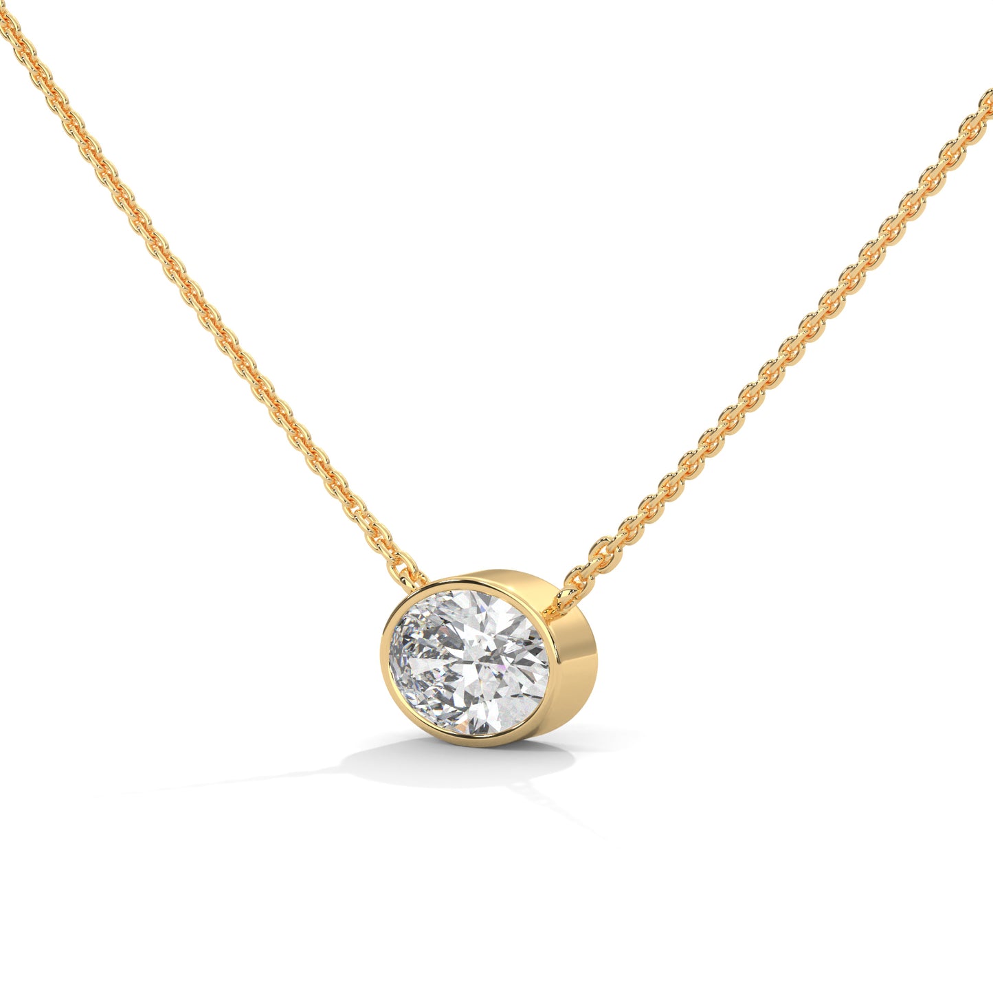 Crestora Oval Pendant With Chain