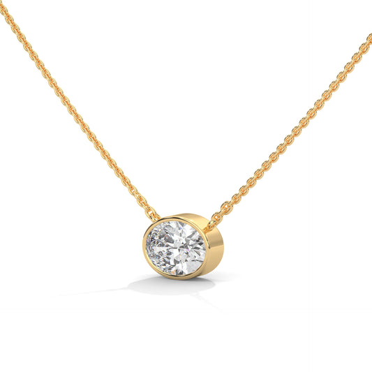 Crestora Oval Pendant With Chain