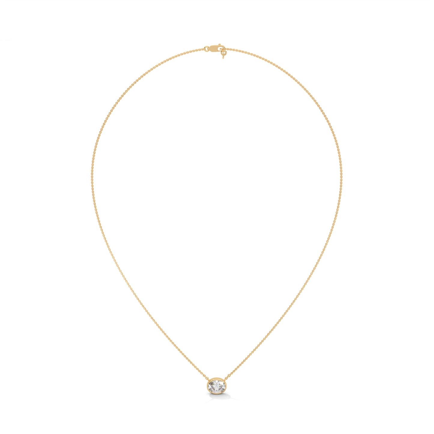 Crestora Oval Pendant With Chain