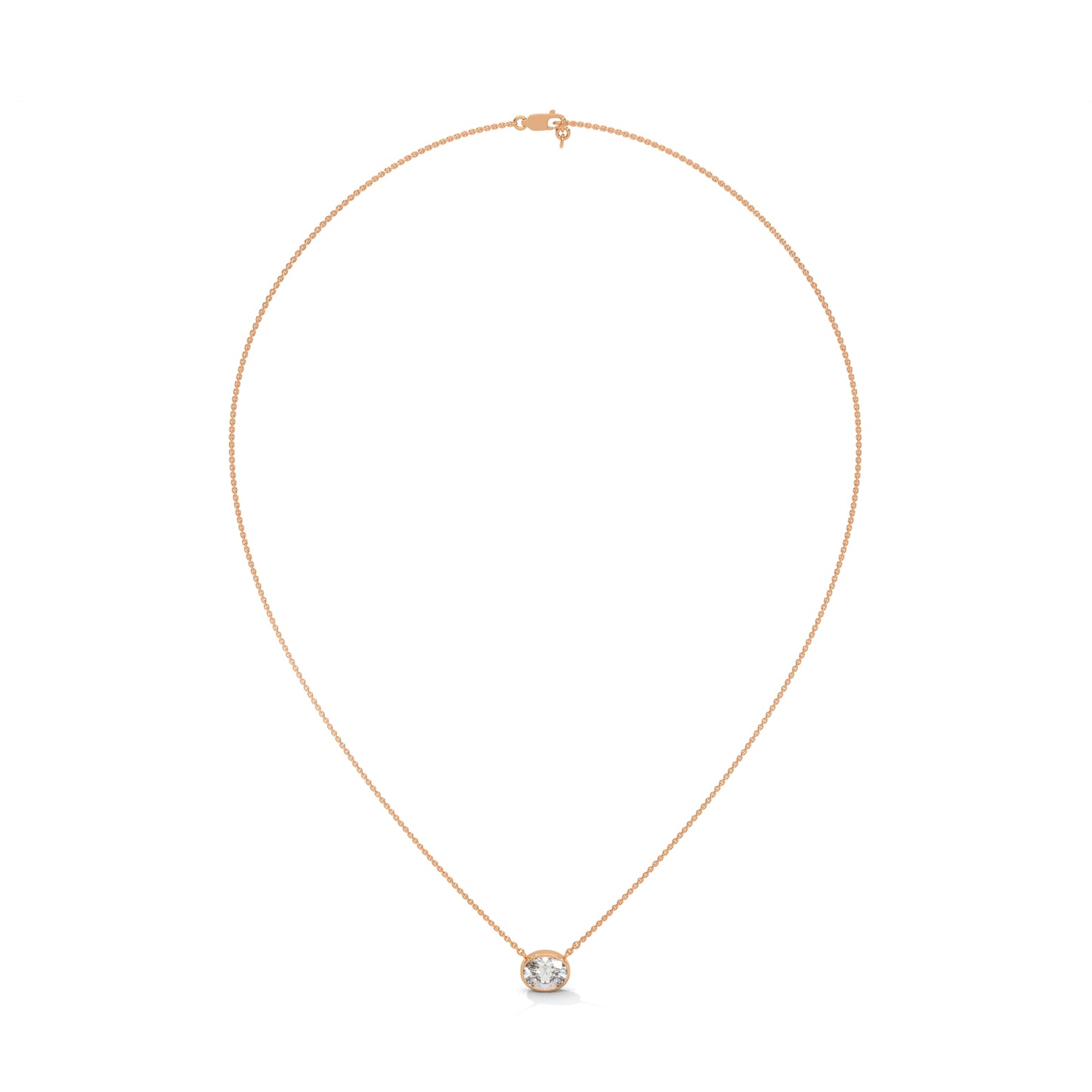 Crestora Oval Pendant With Chain
