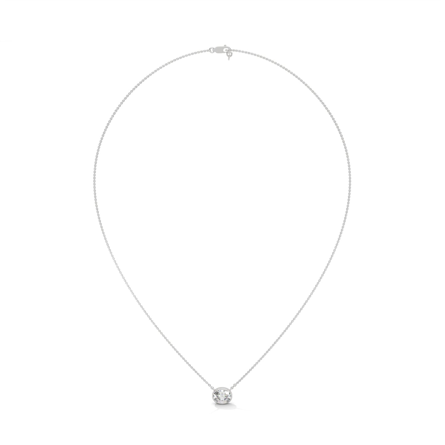Crestora Oval Pendant With Chain
