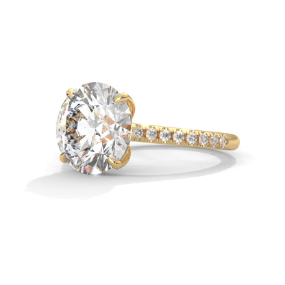 Elegant Side Stone Ring