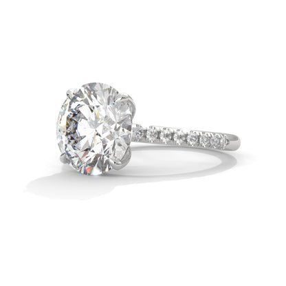 Elegant Side Stone Ring
