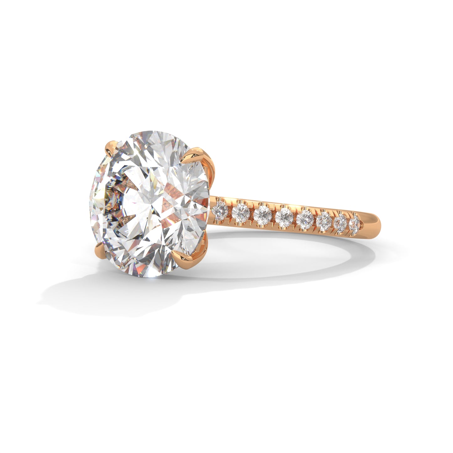 Elegant Side Stone Ring