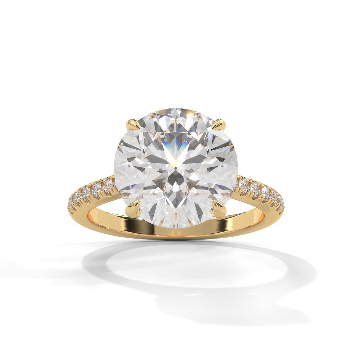Elegant Side Stone Ring
