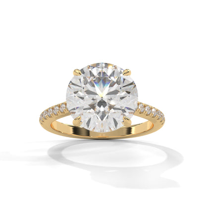 Elegant Side Stone Ring