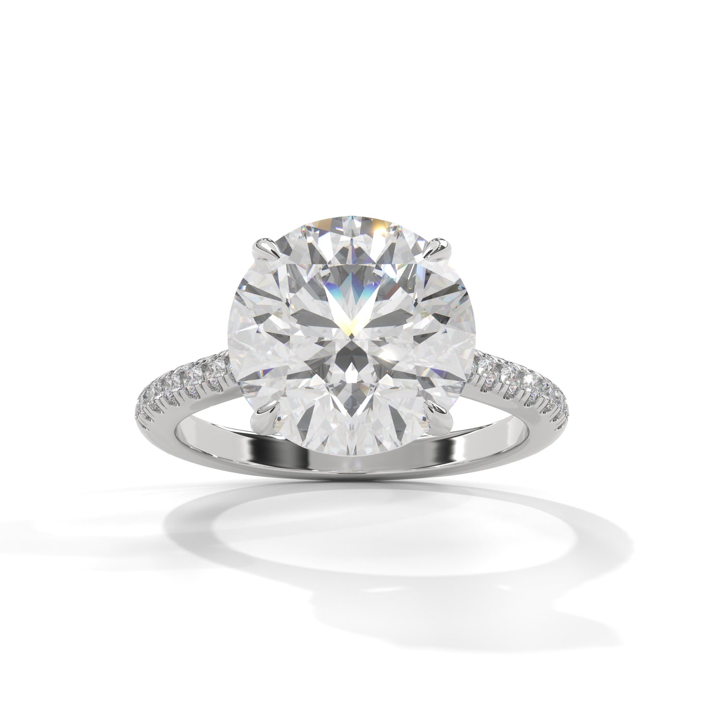 Elegant Side Stone Ring