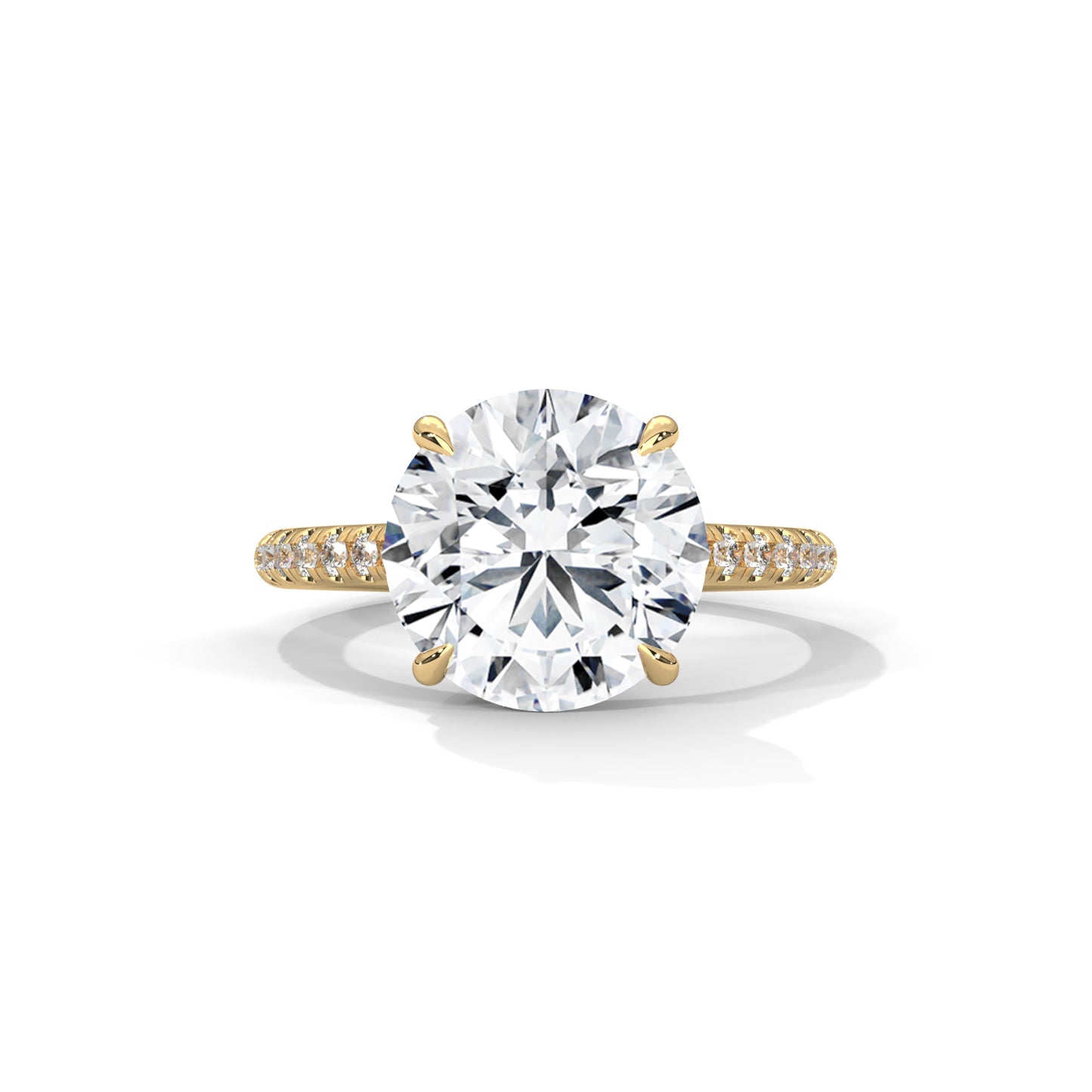 Elegant Side Stone Ring