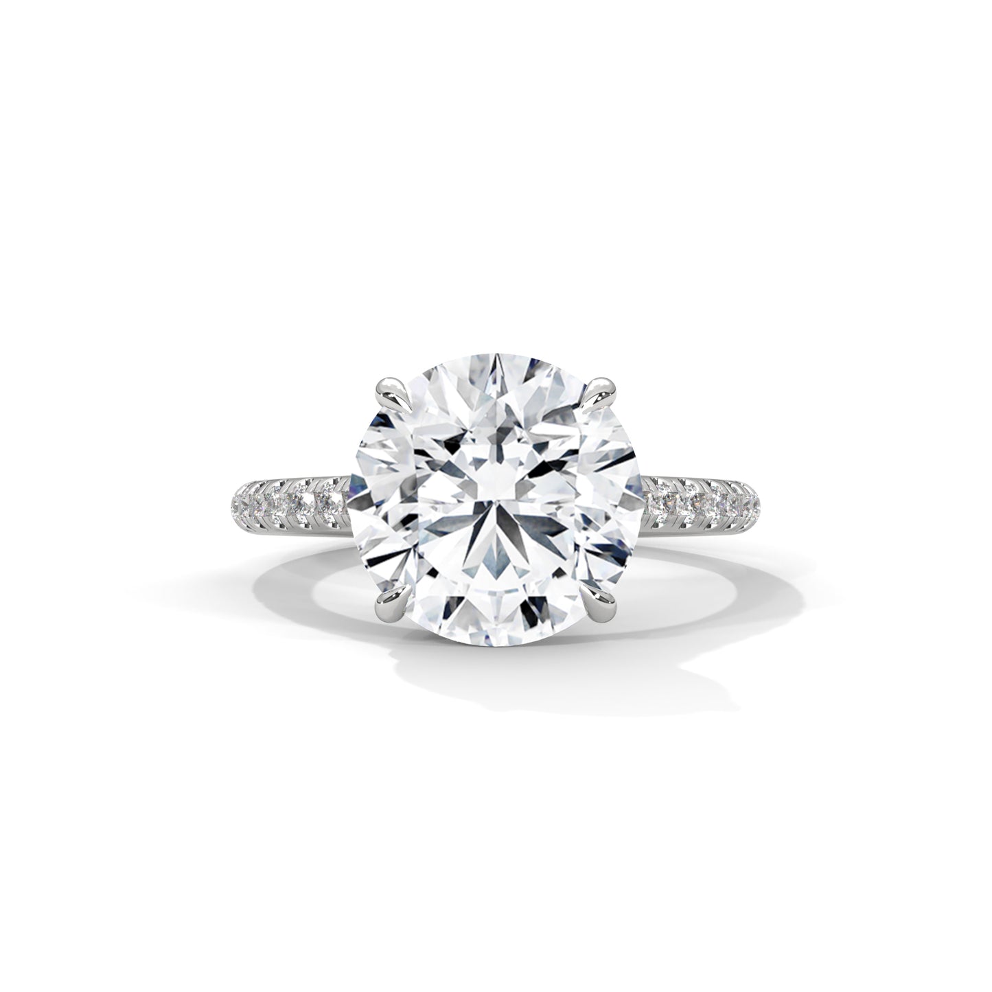 Elegant Side Stone Ring