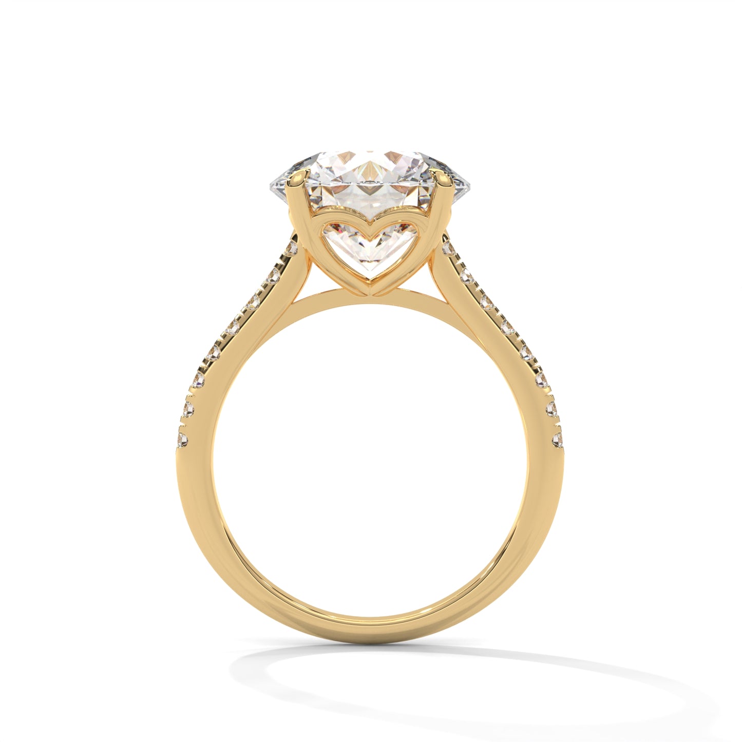 Elegant Side Stone Ring