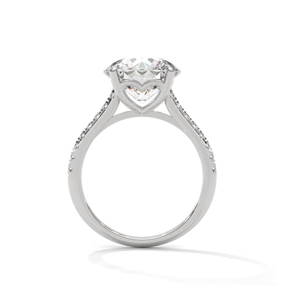 Elegant Side Stone Ring