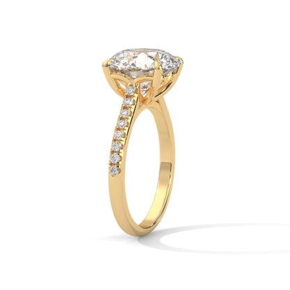 Elegant Side Stone Ring