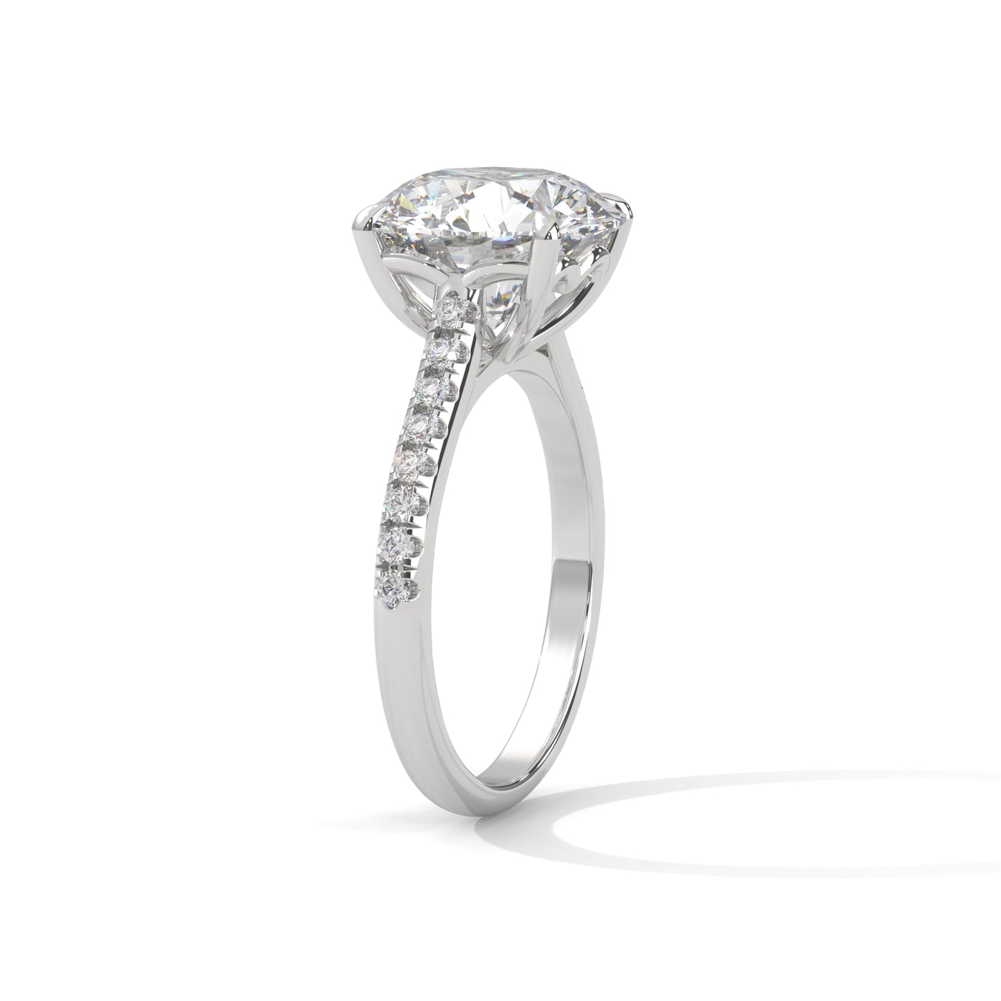 Elegant Side Stone Ring