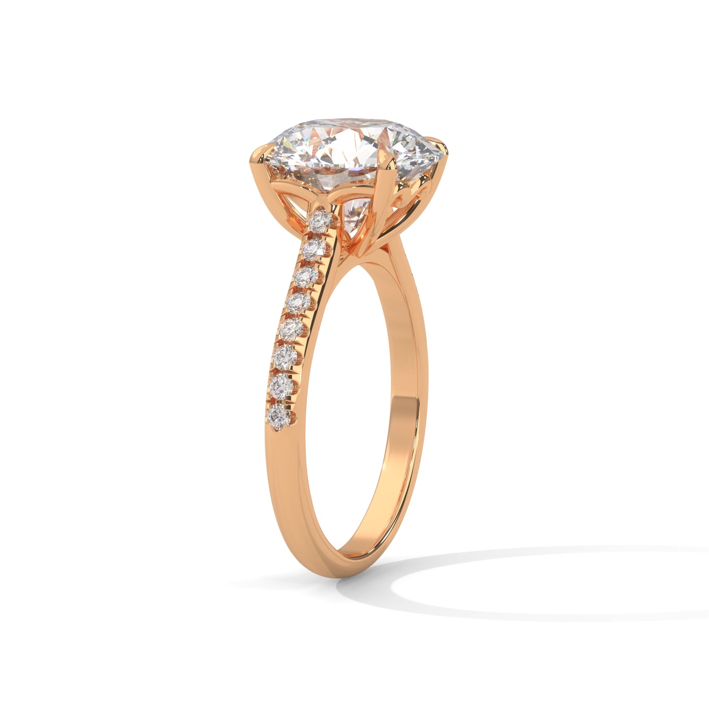 Elegant Side Stone Ring