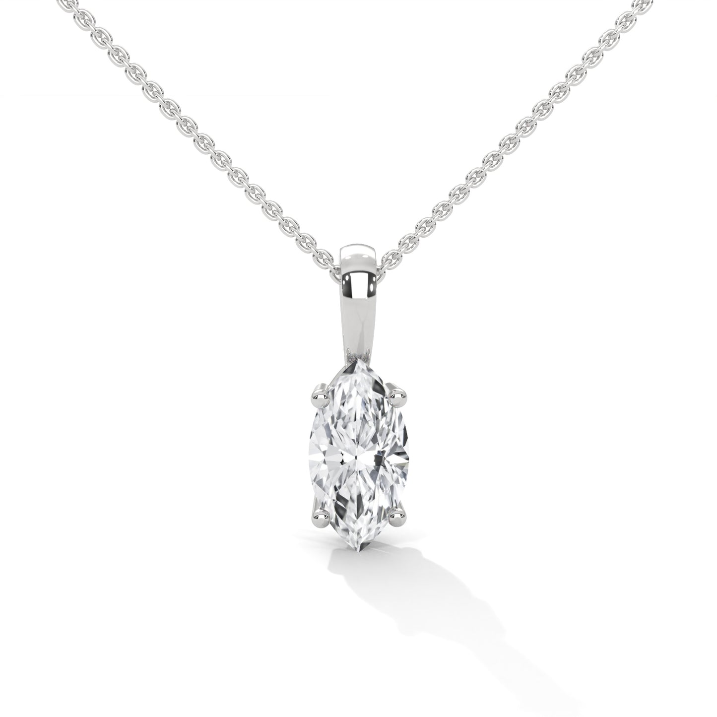 Mirevane Marquise Pendant With Chain
