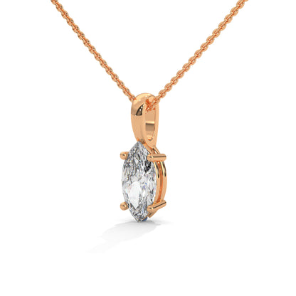 Mirevane Marquise Pendant With Chain