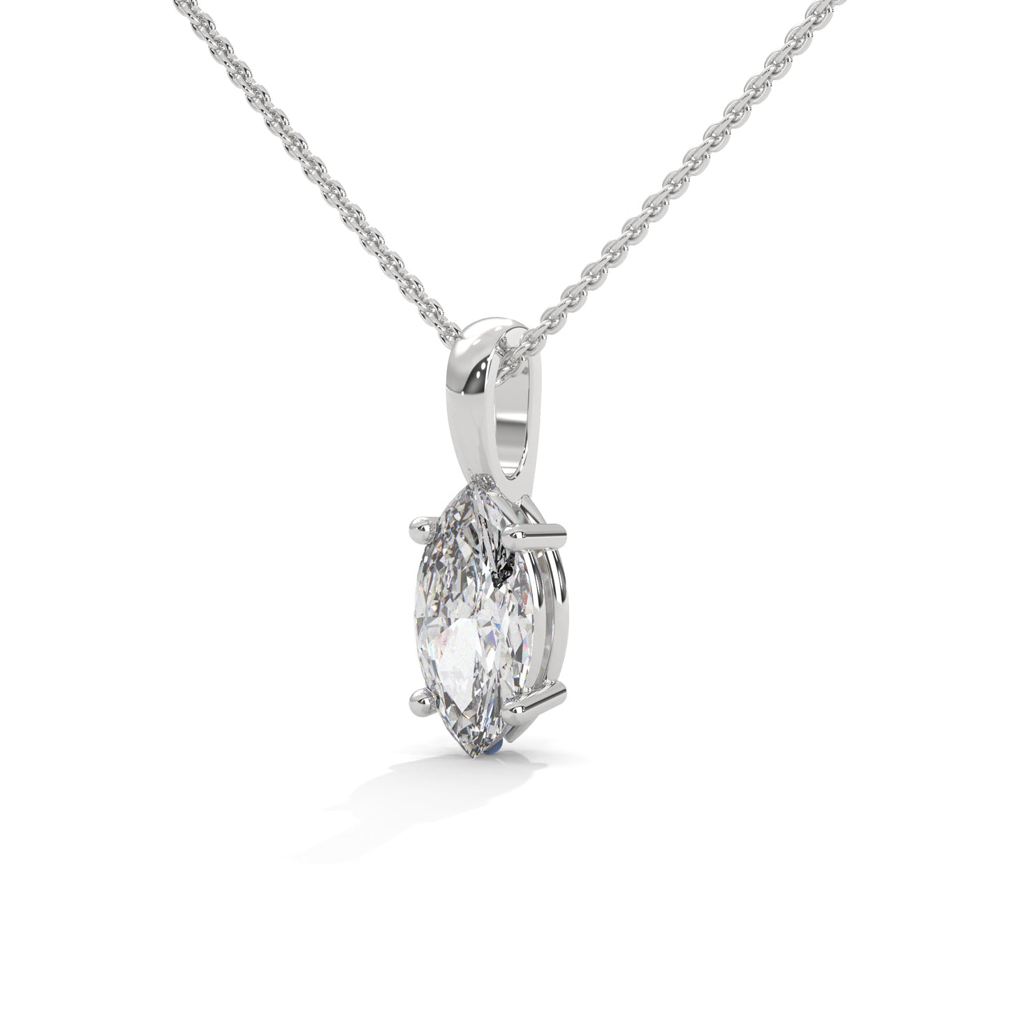 Mirevane Marquise Pendant With Chain
