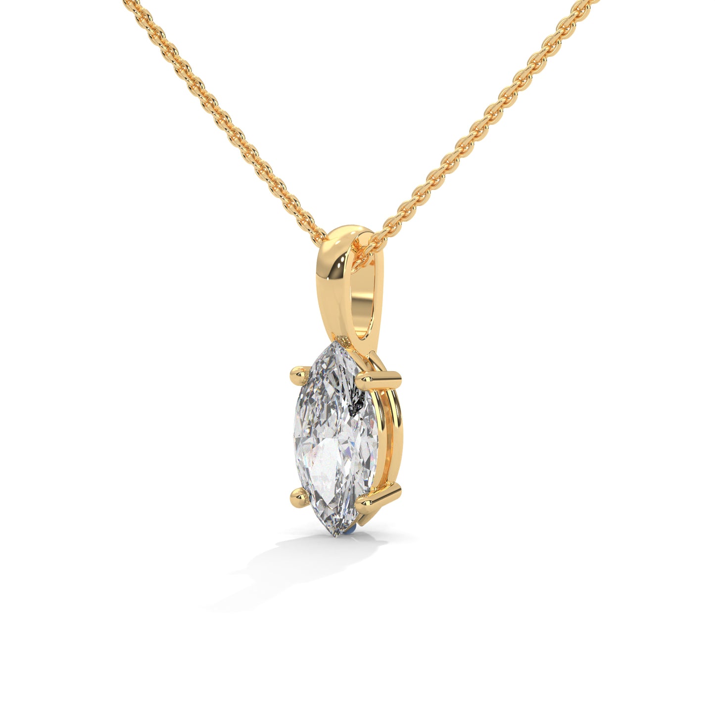 Mirevane Marquise Pendant With Chain