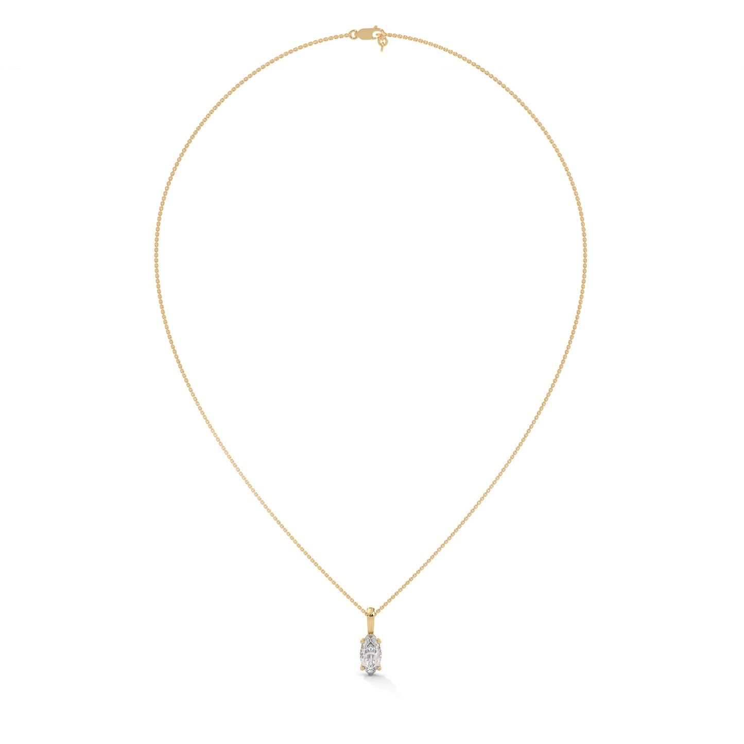 Mirevane Marquise Pendant With Chain