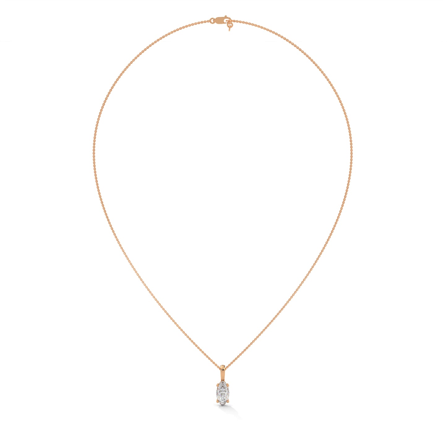 Mirevane Marquise Pendant With Chain