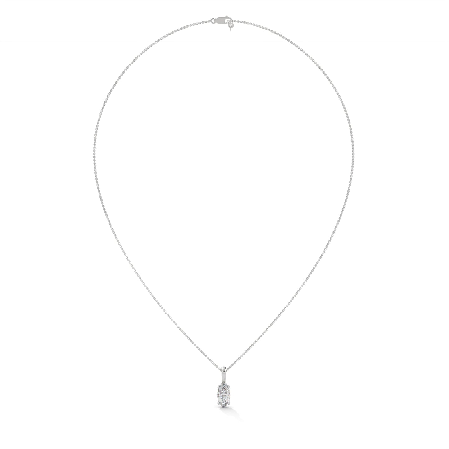 Mirevane Marquise Pendant With Chain