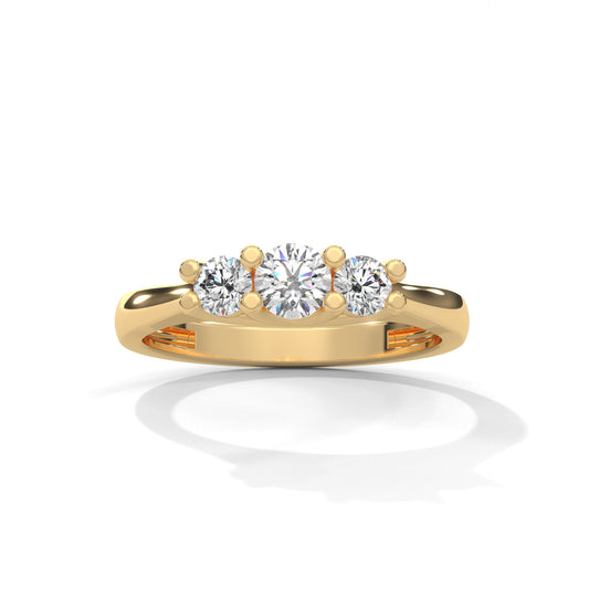 Trinity Solitaire Ring