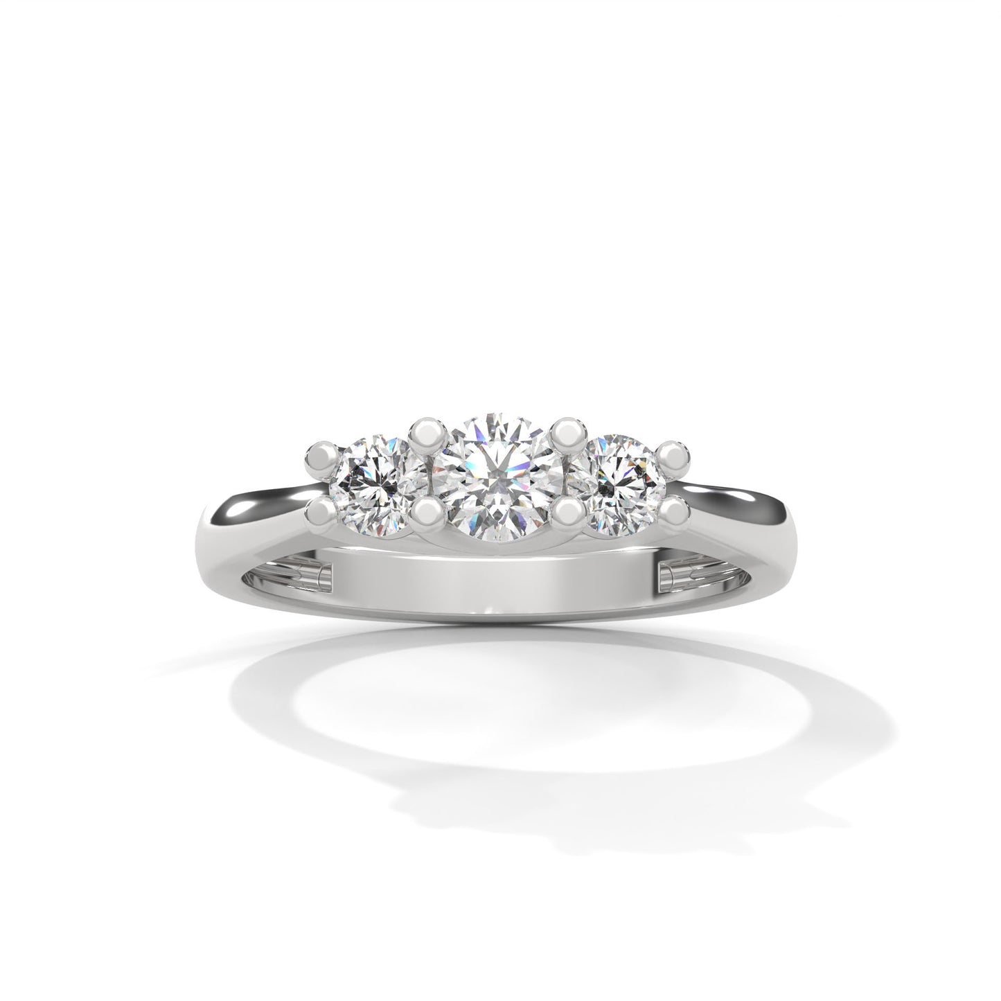 Trinity Solitaire Ring