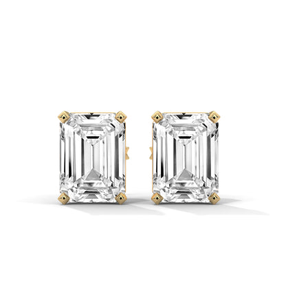 Althea Emerald Cut Stud Earrings