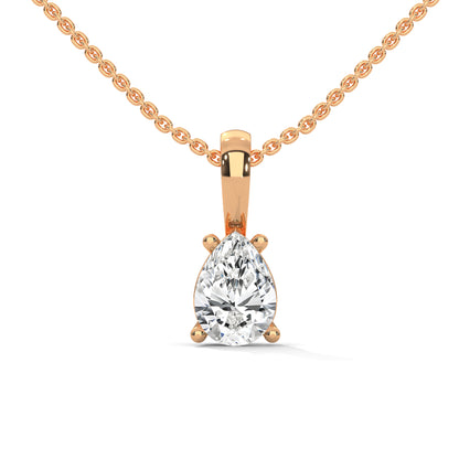 Caelira Pear Pendant With Chain