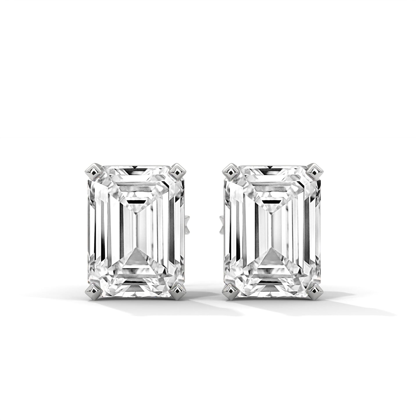 Althea Emerald Cut Stud Earrings