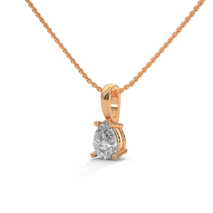 Caelira Pear Pendant With Chain