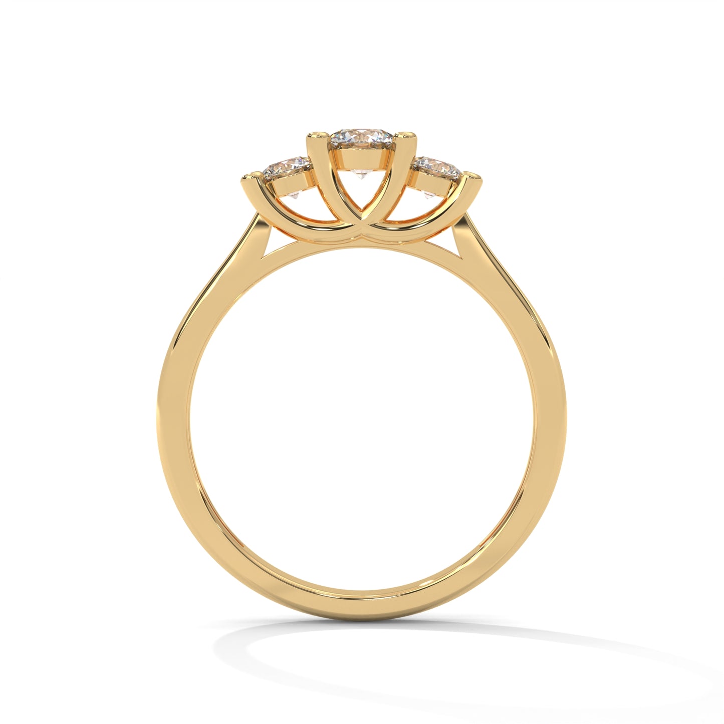 Trinity Solitaire Ring