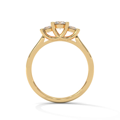 Trinity Solitaire Ring