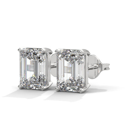 Althea Emerald Cut Stud Earrings