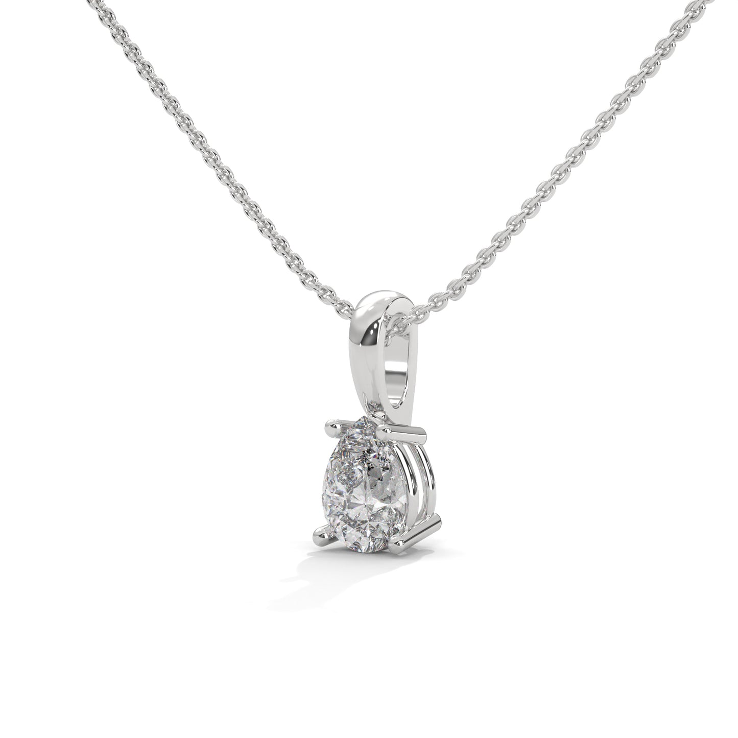 Caelira Pear Pendant With Chain
