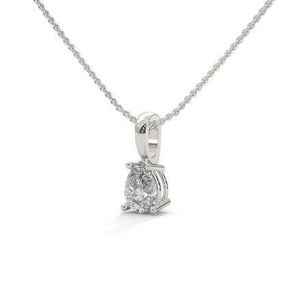 Caelira Pear Pendant With Chain