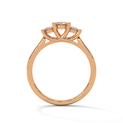 Trinity Solitaire Ring